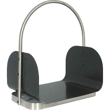 Dagan Dagan LC710 Stainless Steel Log Holder; Black & Stainless Steel LC710